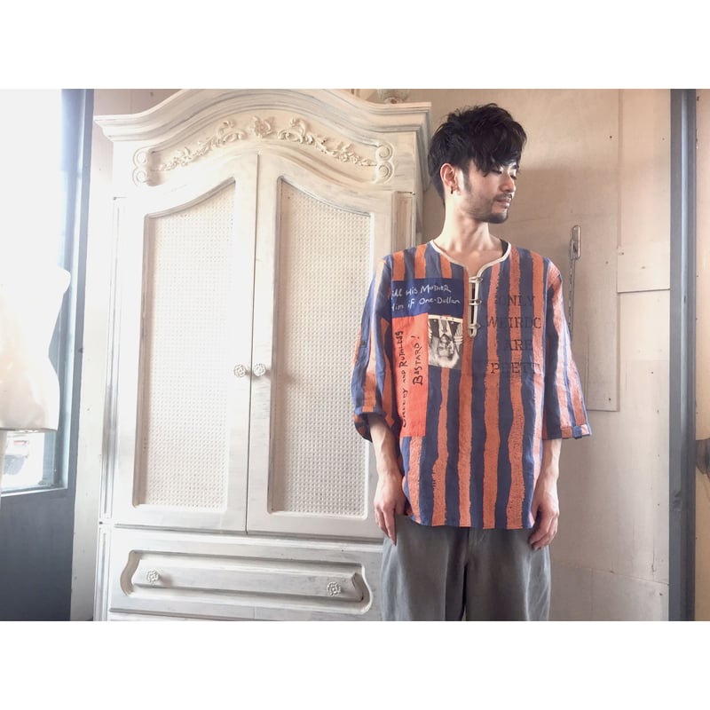 BLACK WEIRDOS ブラックウィドウ アナーキーシャツ プルオーバー Black Weirdos 「Afro Anarchy Shirt」 | gouter le