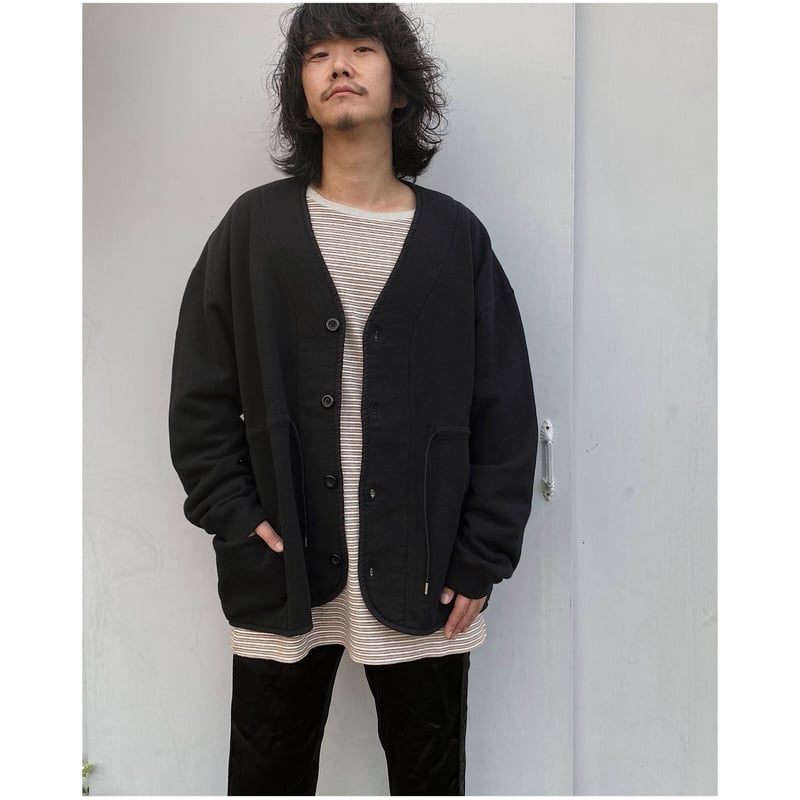 ETHOS「WOOLY CARDIGAN」navy-black. | gouter le ca