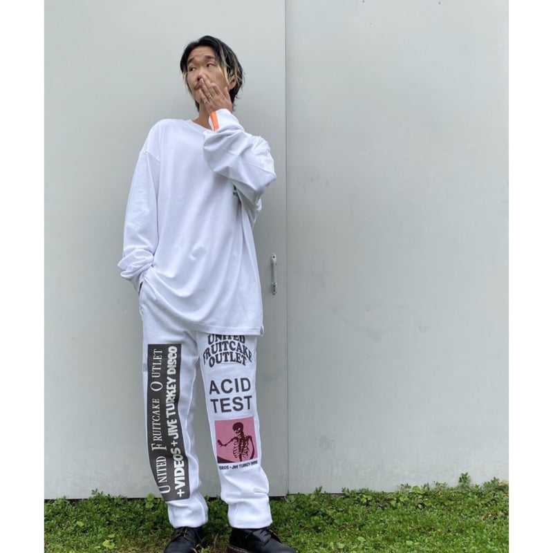 BLACK WEIRDOS「Reversible Sweat Pants 」white. |