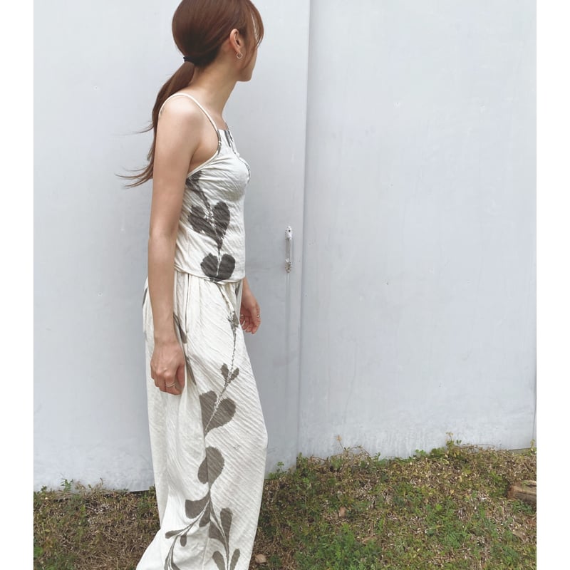 ERiKOKATORi「suminagashi organic cotton camisole