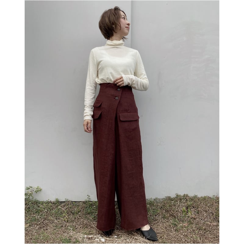 DOMENICO+SAVIO「HEAVY LINEN WRAP PANTS」 | gouter 
