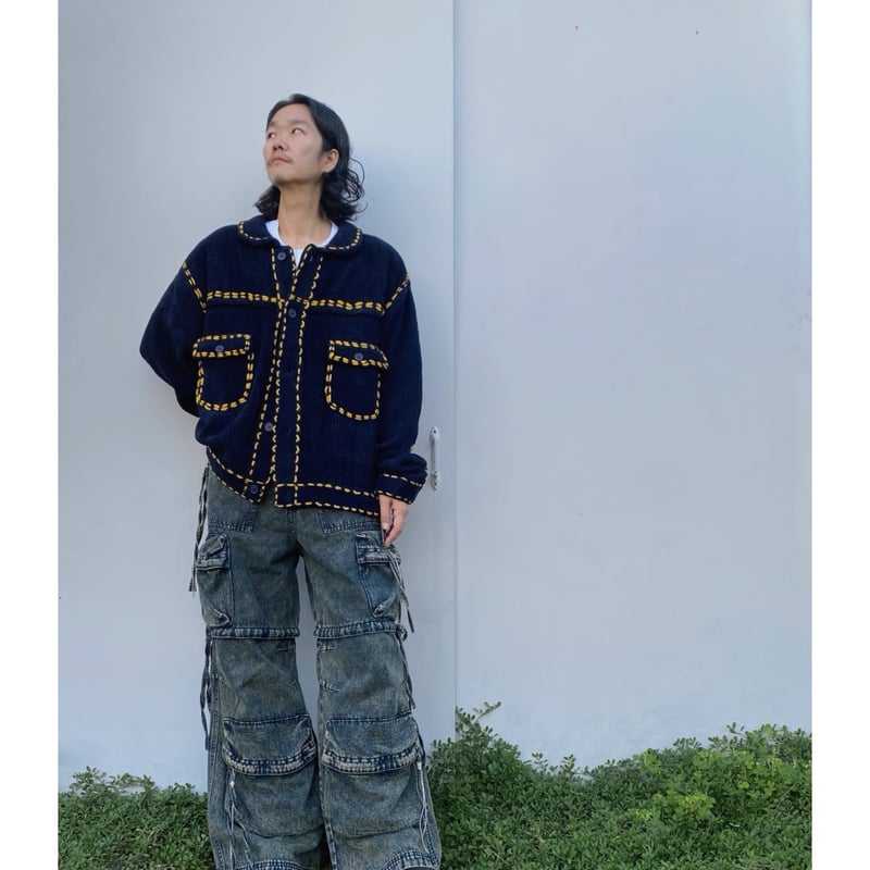 PHINGERIN PG1 KNIT ネイビー PHINGERIN フィンガリン PG1 KNIT・ネイビー - tity