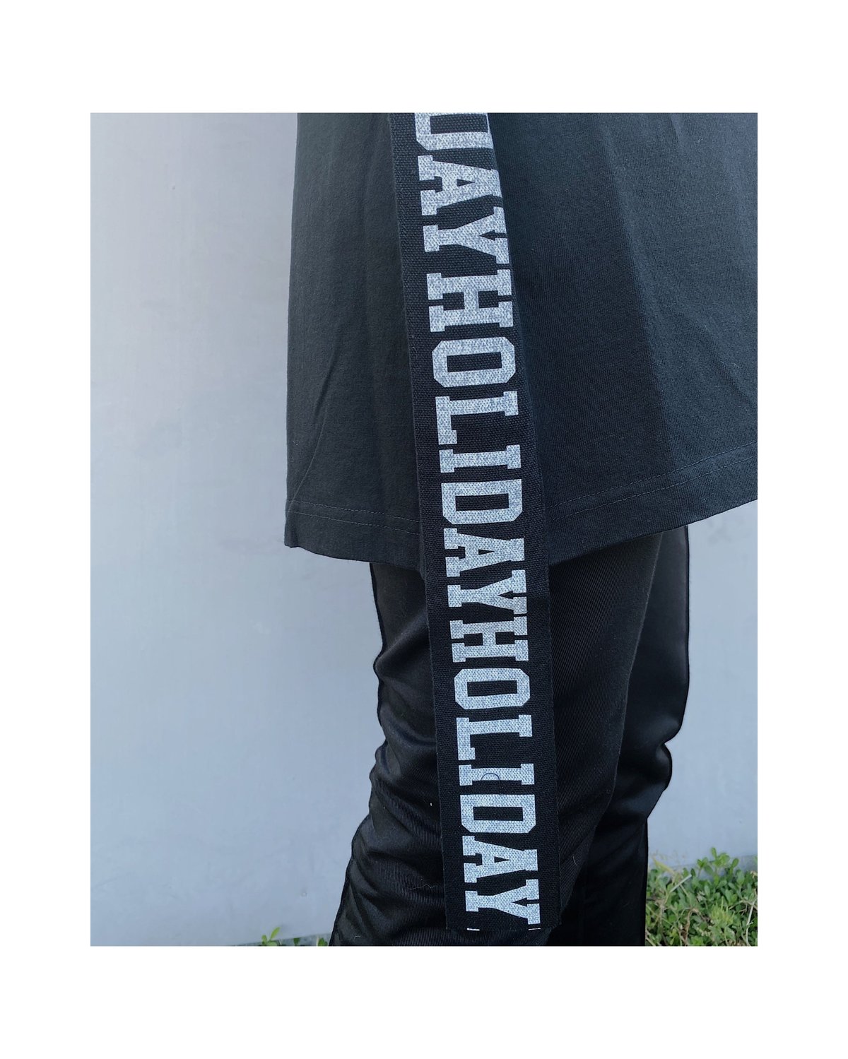 HOLIDAY SUPER FINE L/S MINI DRESS:カットソー HOLIDAY「SUPER FINE DRY S/S MINI DRESS(TAPE)」whi