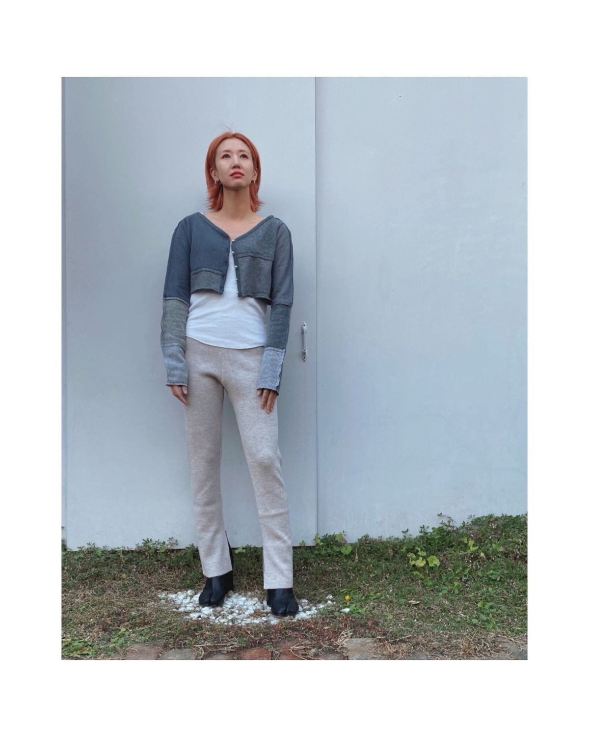MALION vintage「cashmere patchwork cardigan」 | g