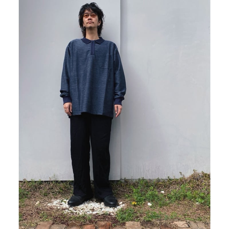 トップス SON OF THE CHEESE Linen Polo Black L 楽天市場】SON OF THE CHEESE サノバチーズ ポロシャツ サイズ:L 22SS