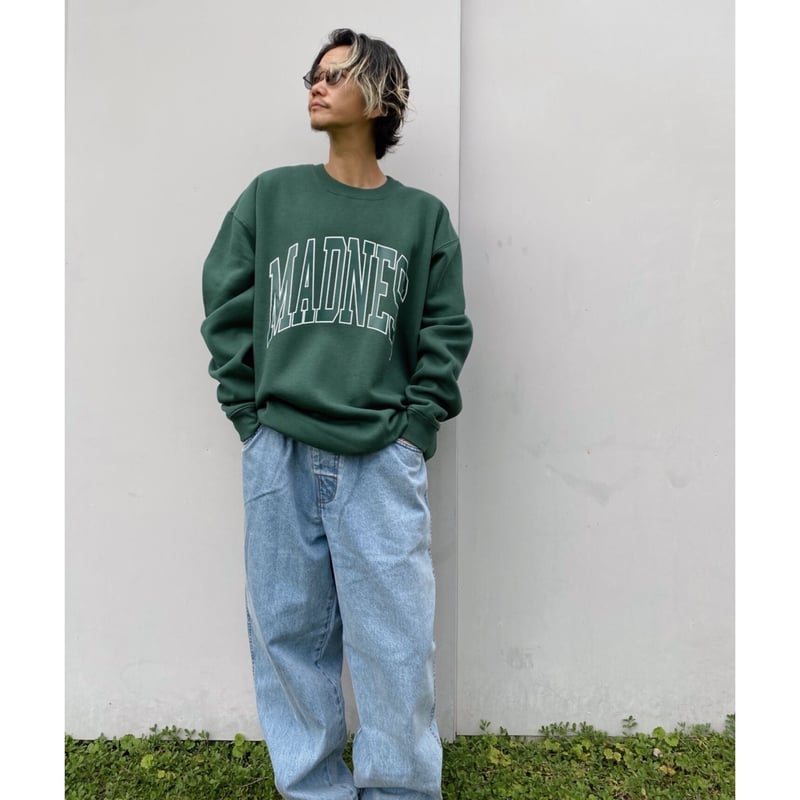 BLACK WEIRDOS「Crewneck Sweatshirt（MADNESS）」gree