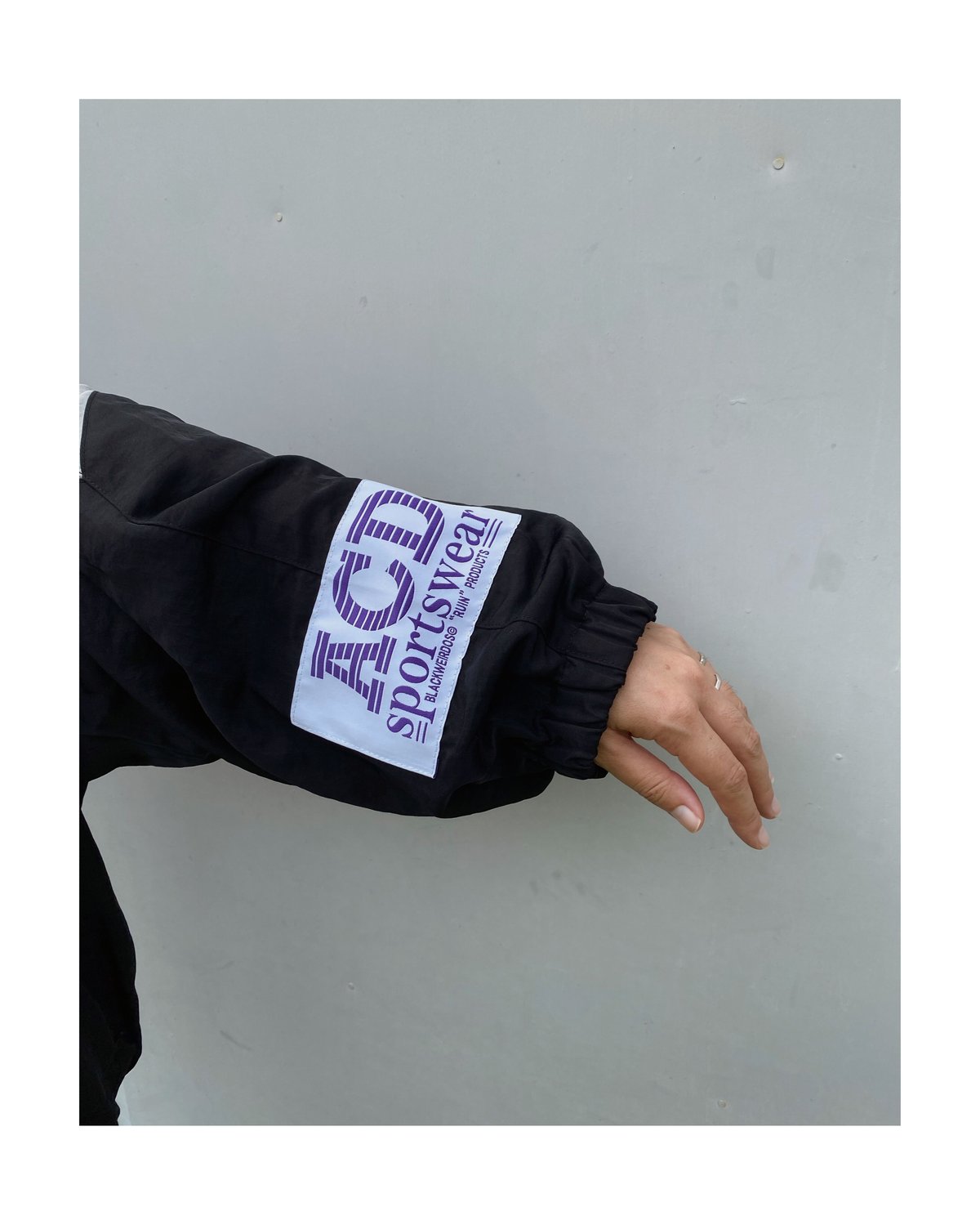 BLACK WEIRDOS「Nylon Track JKT(Motocross)」black.