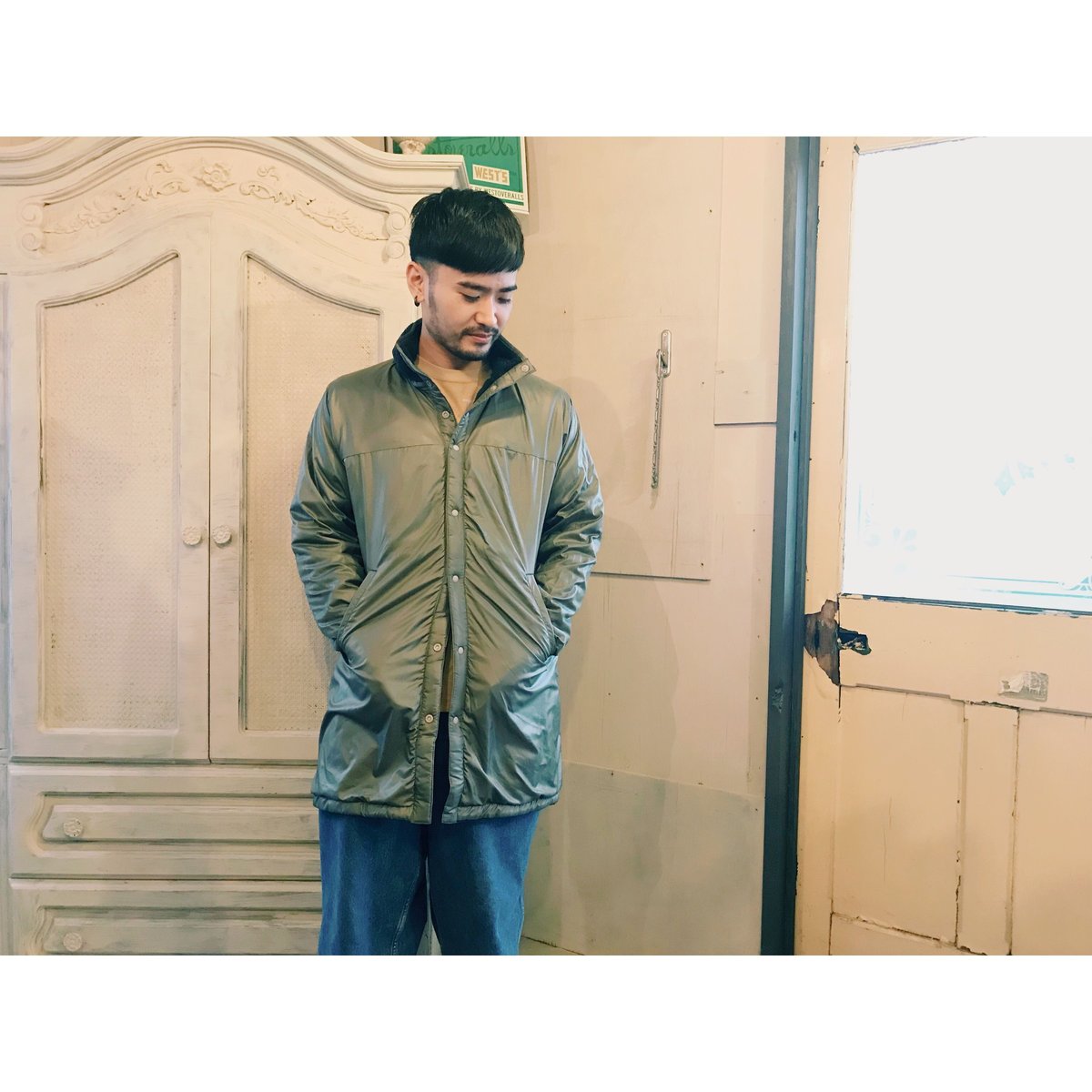 SON OF THE CHEESE 「Nomadic fleece jacket」 navy 