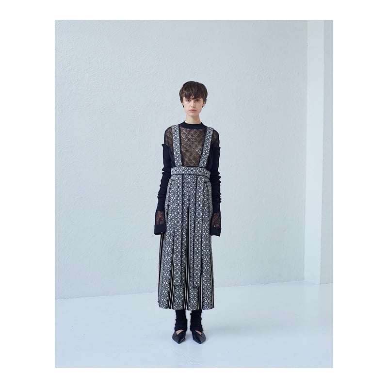 TAN.「PATTERNED LONG VEST」 | gouter le cabinet