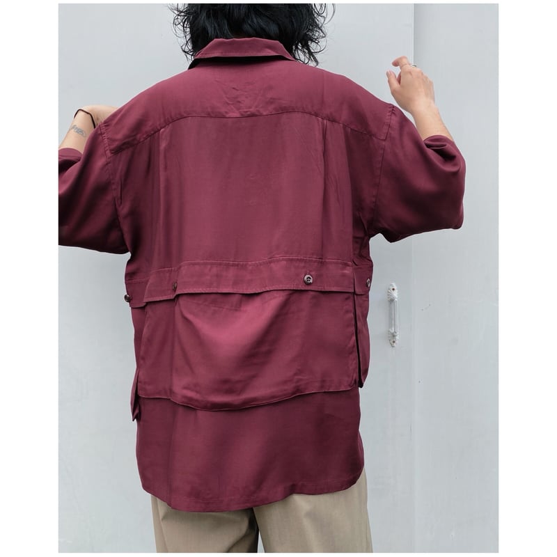 TENBOX「DRUG DEALER SHIRT」burgundy. | gouter le