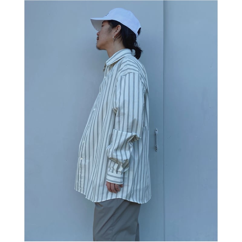 ETHOS 「STRIPE CRAFTMAN SHIRTS」white-stripe. | g