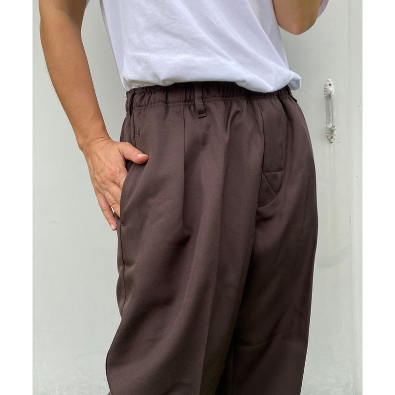 COMFORTABLE REASON「Daily Poly Slacks」brown. | g COMFORTABLE REASON「Daily Poly Slacks」brown. | g