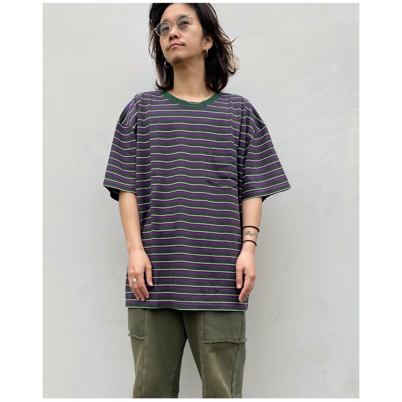 reason様 COMFORTABLE REASON「Multi Border S/S Pocket Tee」