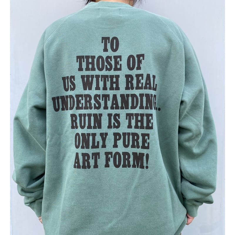 BLACK WEIRDOS「Crewneck Sweat Shirt」green. | gou