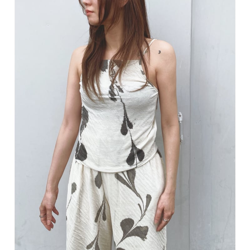 ERiKOKATORi「suminagashi organic cotton camisole