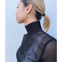 ERiKOKATORi「cotton mesh turtle neck top」