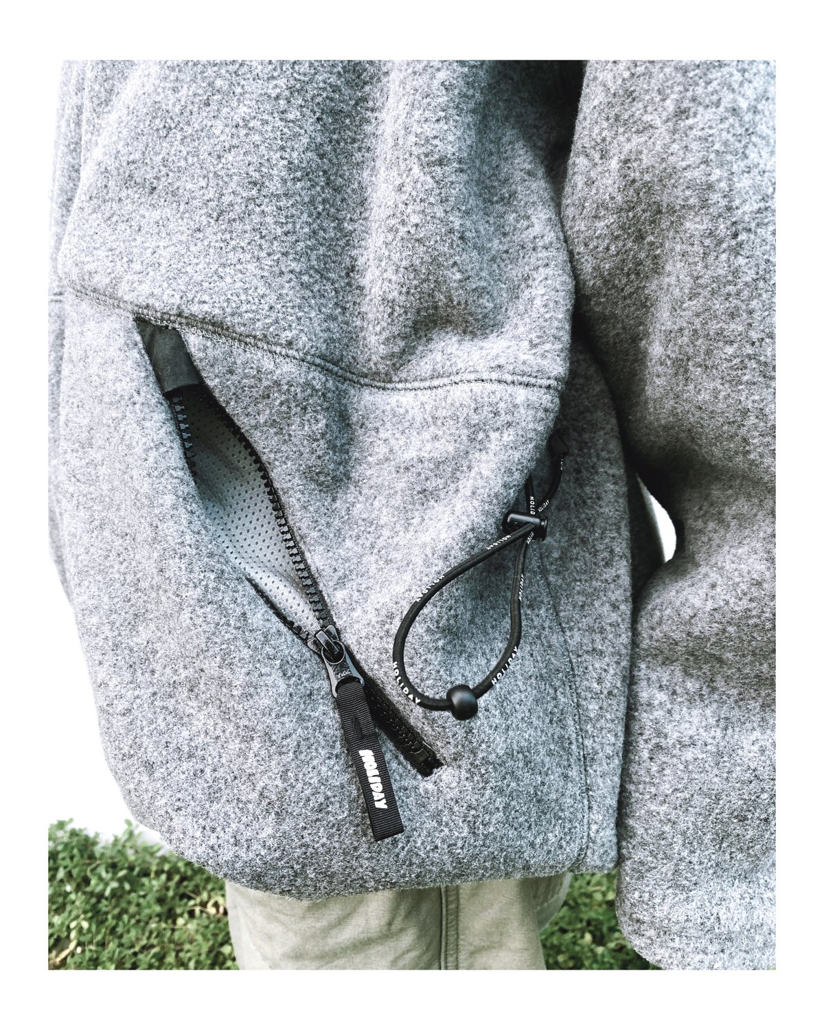 HOLIDAY「CLASSIC FLEECE ANORAK DRESS」gray. | gou