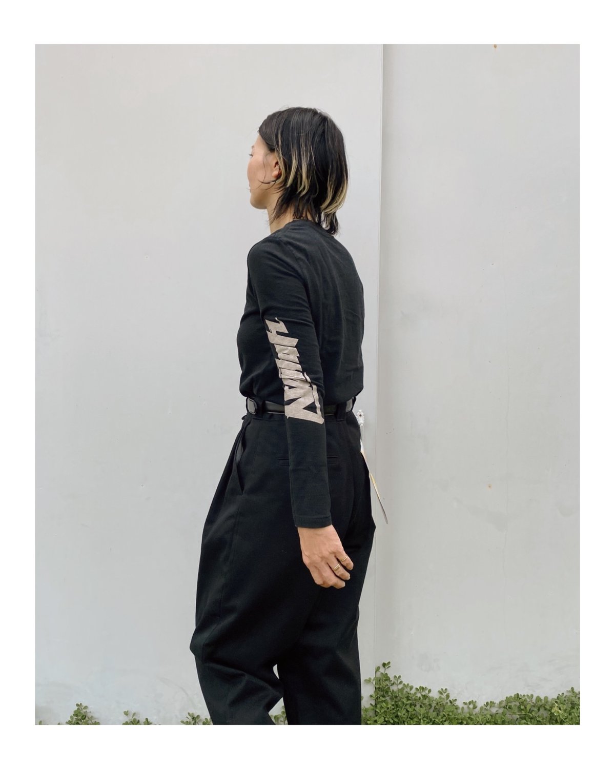 HOLIDAY「SUPER FINE L/S T-SHIRT（HOLIDAY）xxs」blac