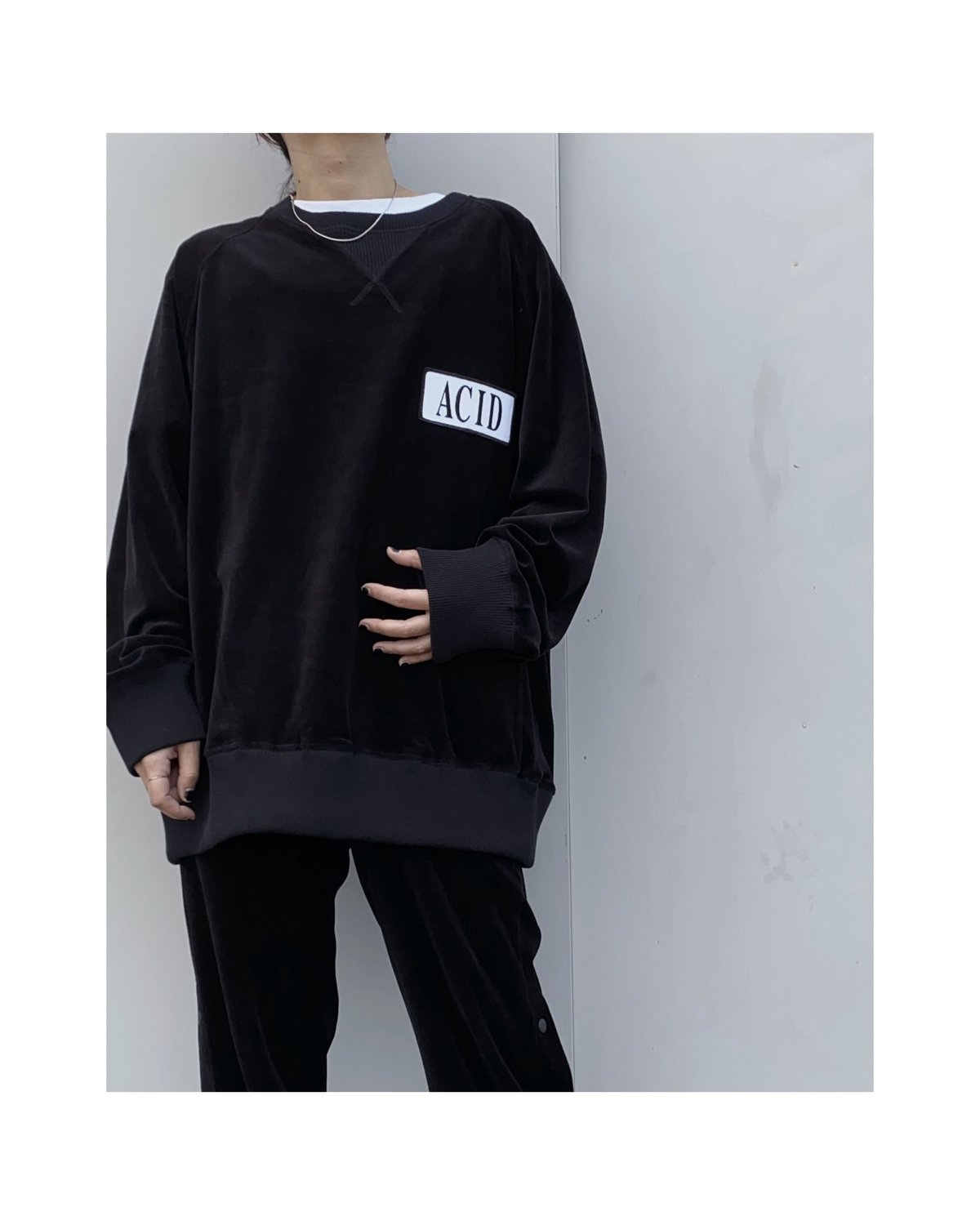 BLACK WEIRDOS「Velor Crewneck Sweatshirt」 | gout...