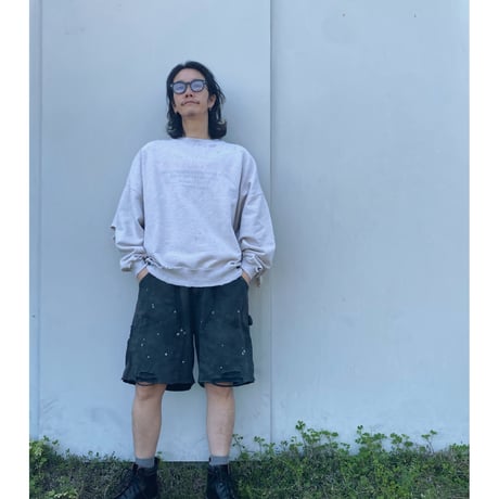 FACCIES「HEAVY JERSEY STITCH FADE DOUBLE KNEE SHORTS」