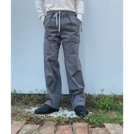 ETHOS「PIN TUCK TROUSERS 」charcoal.