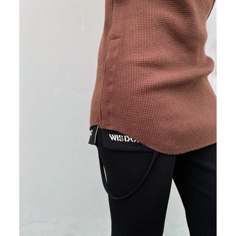 TAN.「WAFFLE TANK TOP」brown.