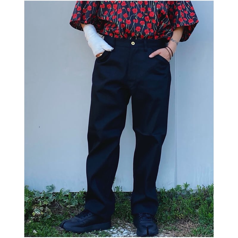 SON OF THE CHEESE「5Pkt Painter Pants」black. | g