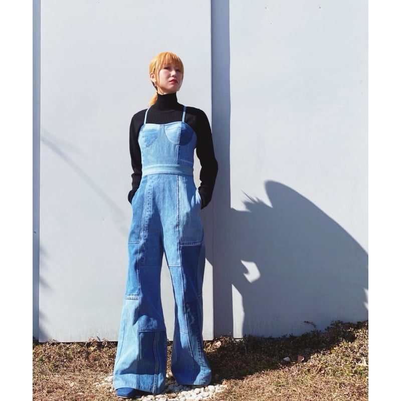 MALION vintage「denim bustier jumpsuit 」 | goute...