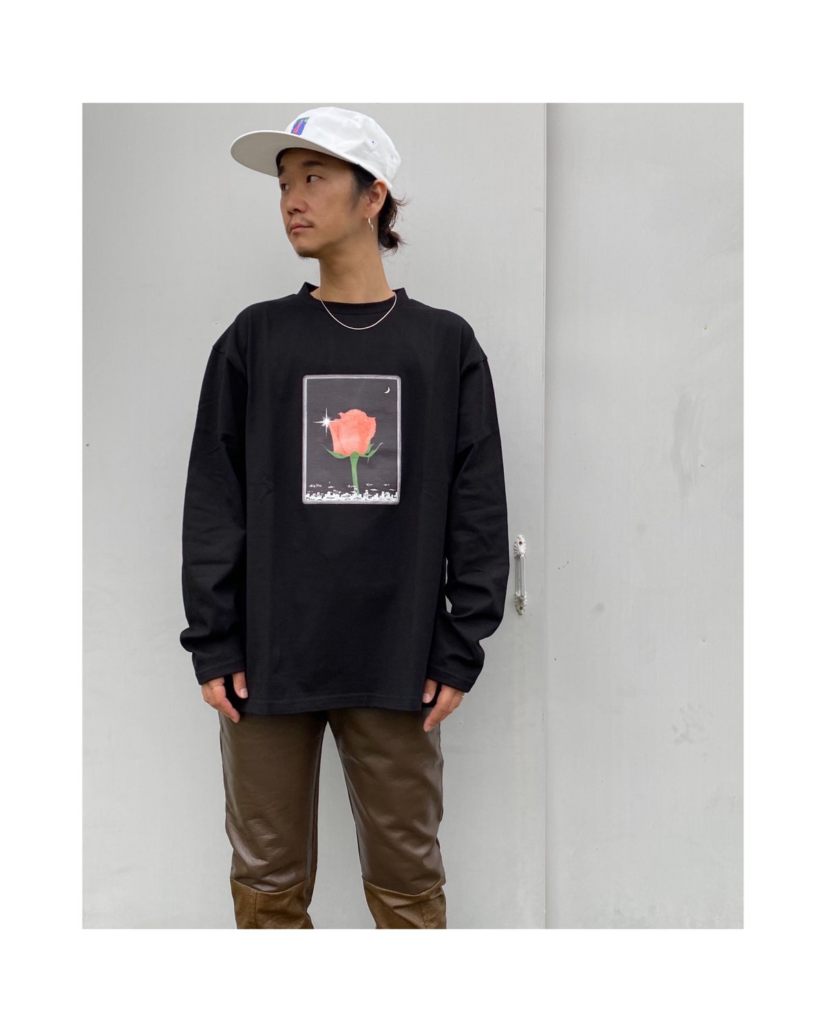 SON OF THE CHEESE × Sam Ryser「Flower LS TEE」b