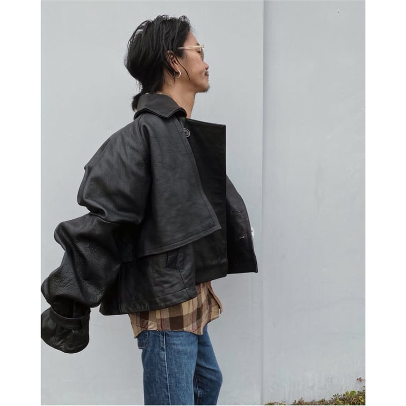 NötE note ショート丈　レザー　ジャケット　NotE NötE note ショート丈 レザー ジャケット NotE