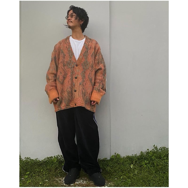 トップス 21AW FACCIES MOHAIR JACQUARD CARDIGAN 21AW FACCIES MOHAIR JACQUARD CARDIGAN