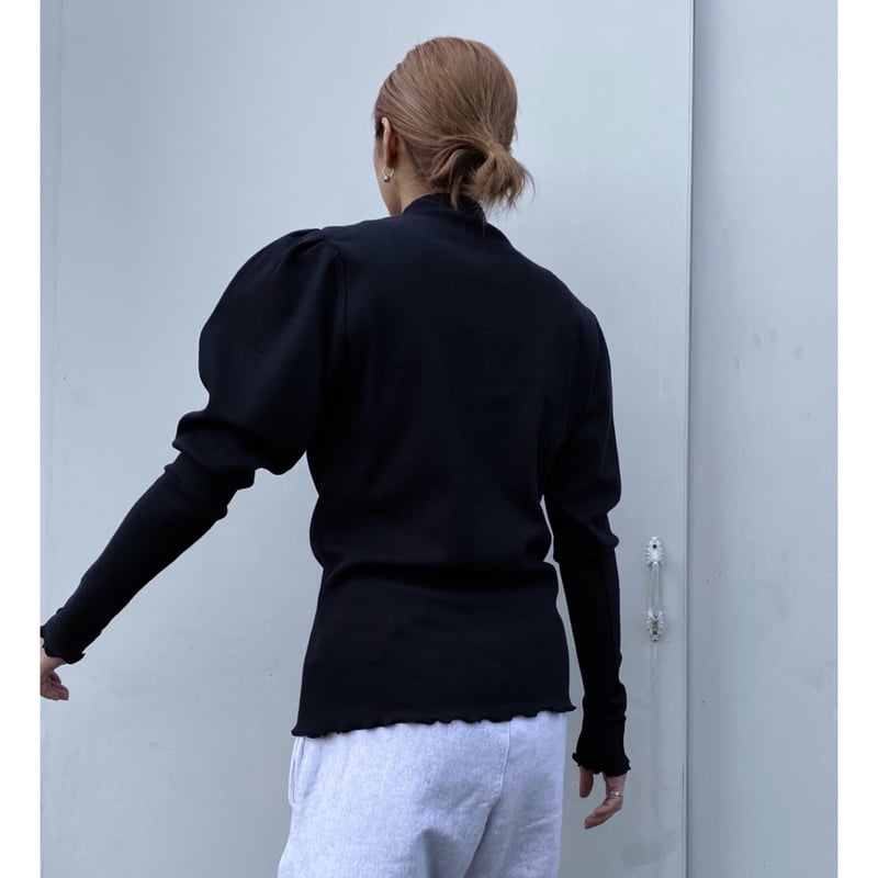 HOLIDAY「SUPER RIB PUFF MIDDLE-NECK TOPS (HOLIDA