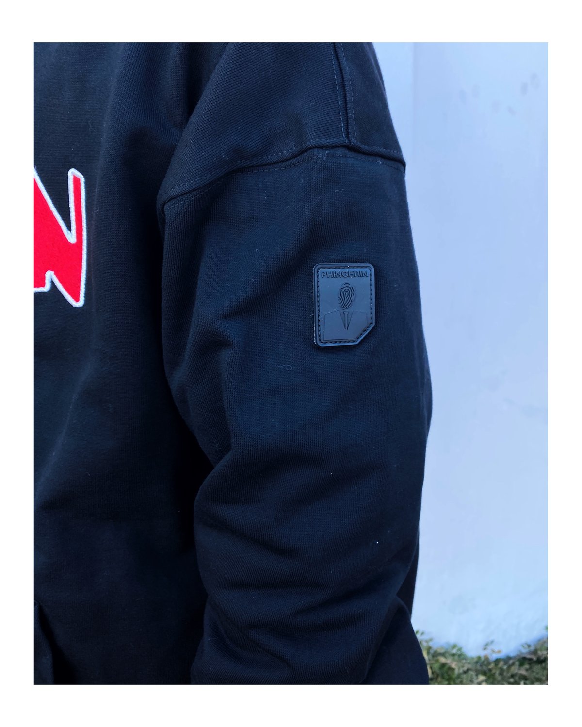 ラ*ナ様 PHINGERIN Pngn zip hoodie \"C:BLACK\" PNGN ZIP HOODIE BLACK – PHINGERIN