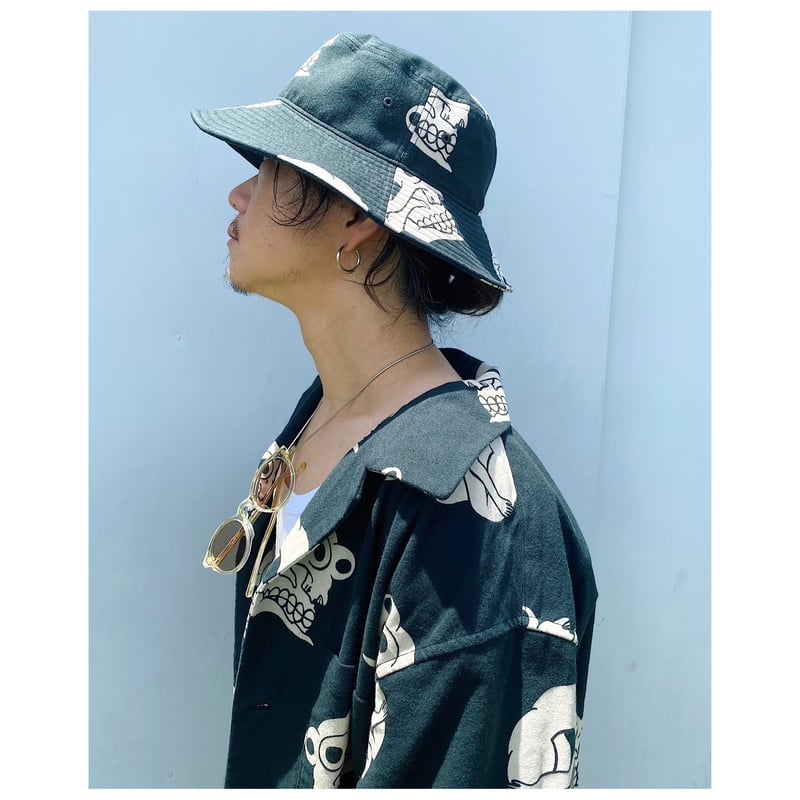BLACK WEIRDOS Skull-Pattern Lサイズ BLACK WEIRDOS「Skull Pattern Hat」 | gouter le ca