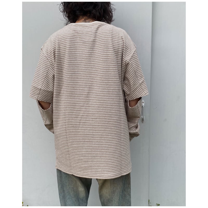 Faccies「ELBOW CUT LONG SLEEVE BORDER」 | gouter Faccies「ELBOW CUT LONG SLEEVE BORDER」 | gouter