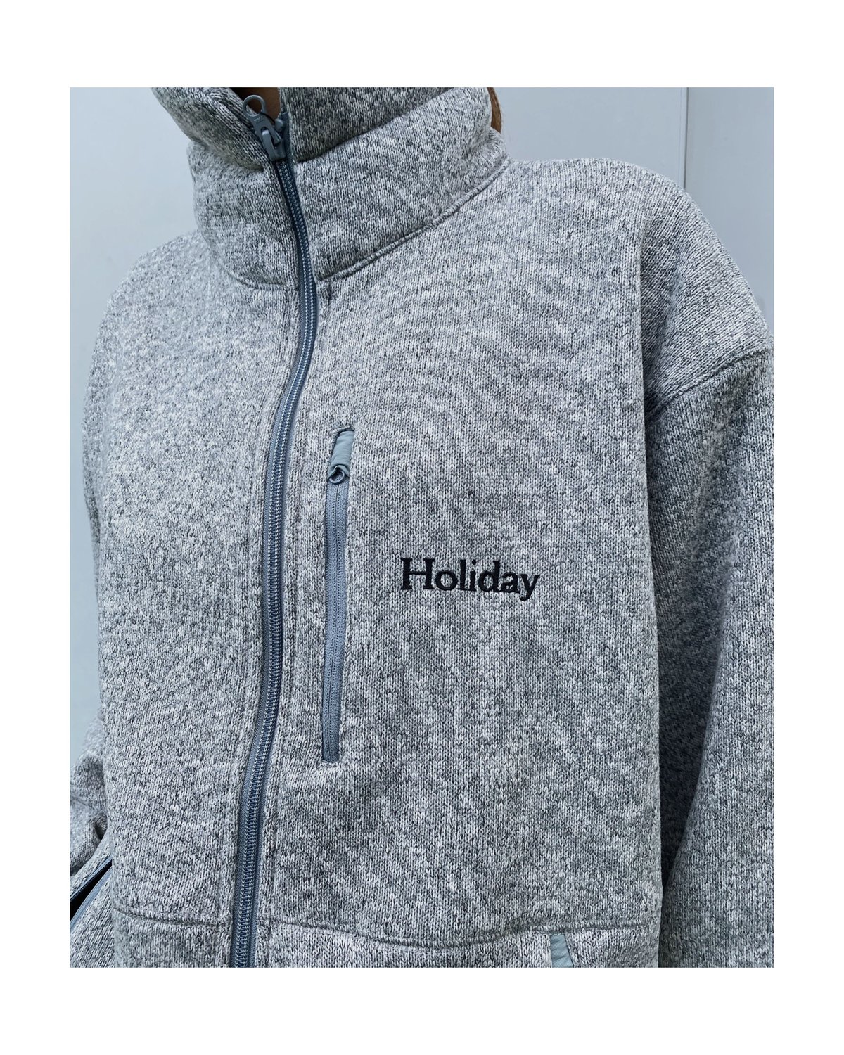HOLIDAY「THERMAL PRO FLEECE ZIP UP JACKET」h.gray HOLIDAY「THERMAL PRO FLEECE ZIP UP JACKET」h.gray
