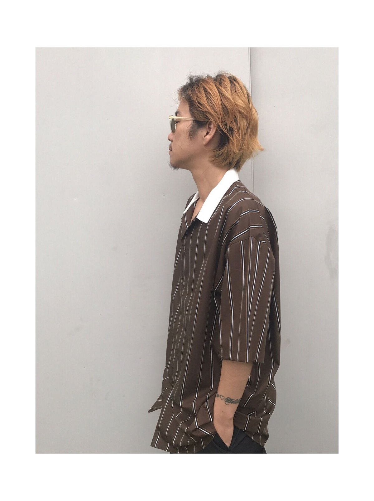 SON OF THE CHEESE「Stripe Cleric Shirt」 | gouter