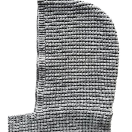 COMFORTABLE REASON「Waffle Hood Scarf」gray.