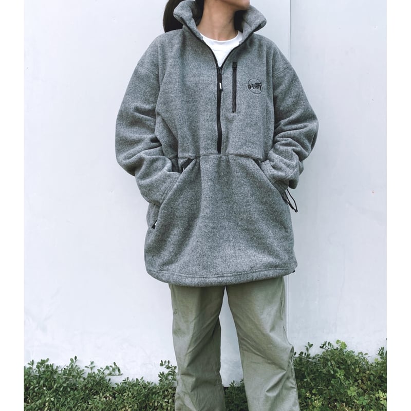 HOLIDAY「CLASSIC FLEECE ANORAK DRESS」gray. | gou