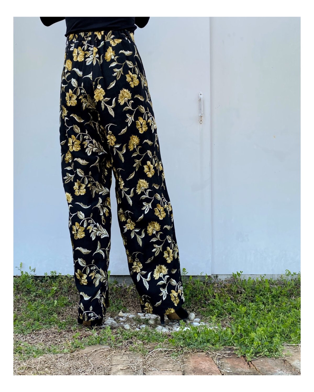 ERiKO KATORiエリコカトリ /Flower Chiffon Pants ERiKOKATORi「flower embroidery pants」 | gouter l