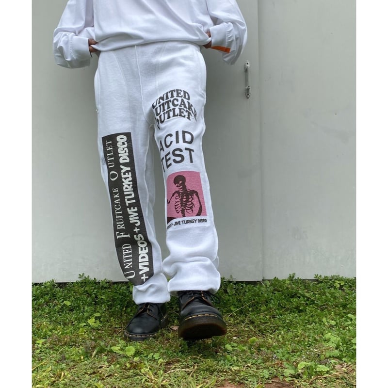 BLACK WEIRDOS「Reversible Sweat Pants 」white. |