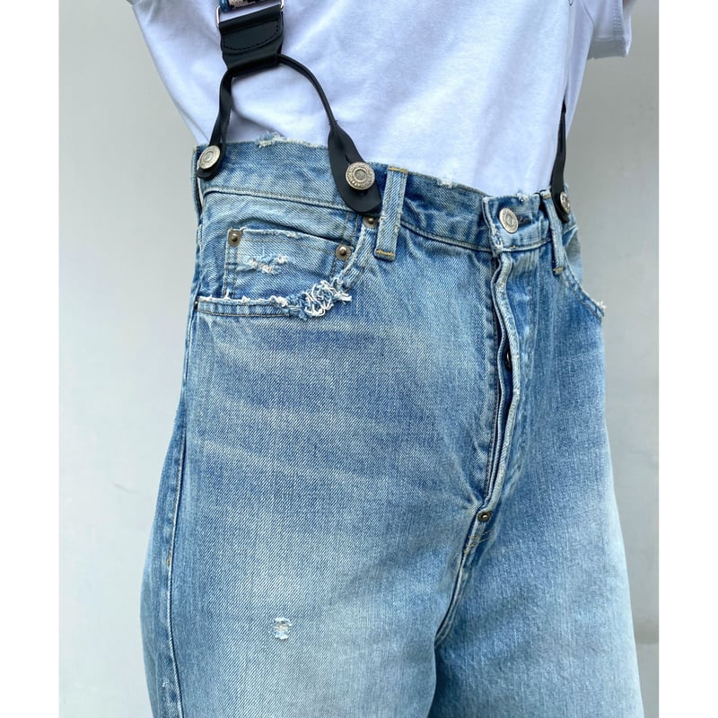 HOLIDAY「DAMAGE DENIM SUSPENDER PANTS」 | gouter HOLIDAY「DAMAGE DENIM SUSPENDER PANTS」 | gouter