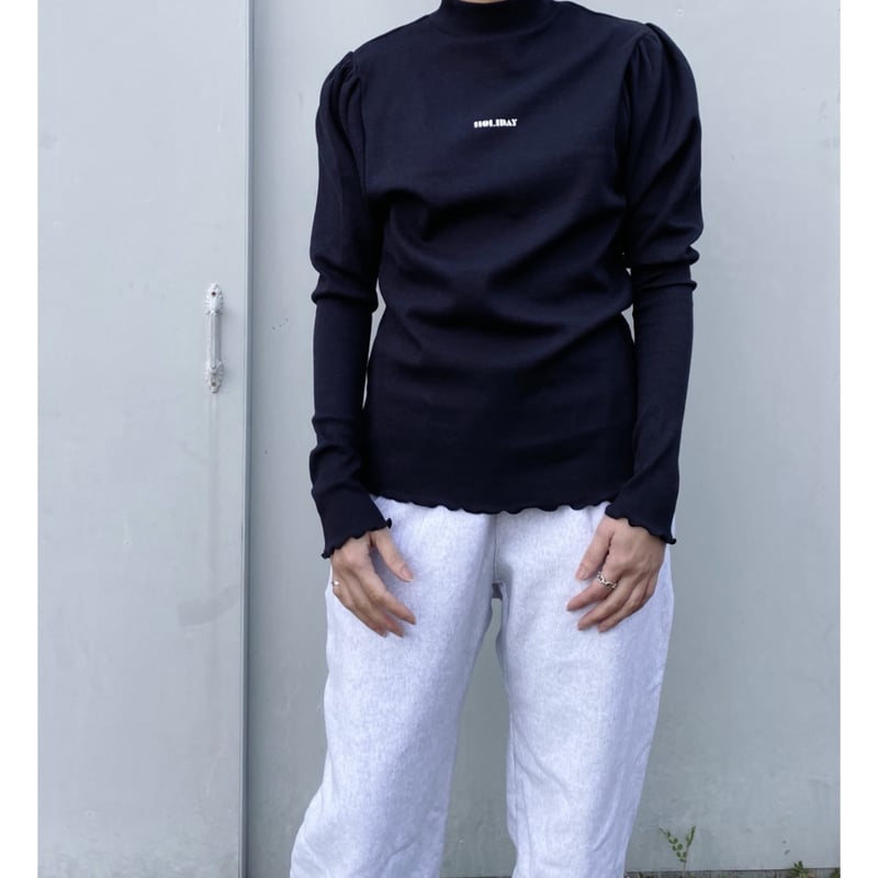 HOLIDAY「SUPER RIB PUFF MIDDLE-NECK TOPS (HOLIDA
