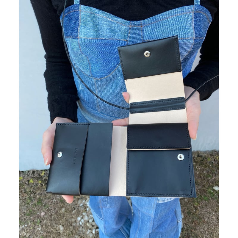 MARROW「STRING WALLET」black. | gouter le cabinet