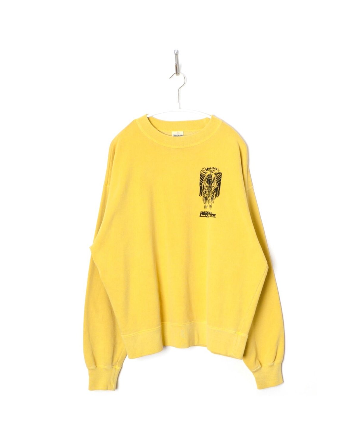 HOLIDAY「MINI SWEAT CREW-NECK（HOBBY）」yellow. | g