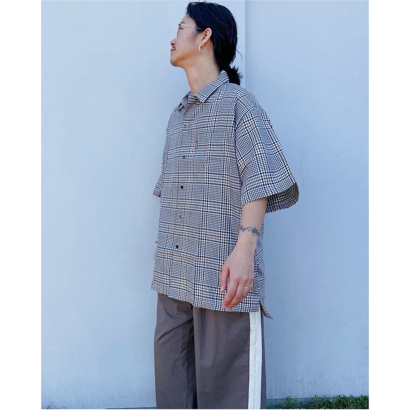 SUN OF THE CHEESE サノバチーズ 半袖 チェック シャツ SON OF THE CHEESE「3/4 Length Shirt」 | gouter le