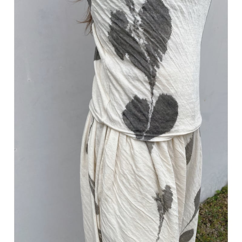ERiKOKATORi「suminagashi organic cotton camisole