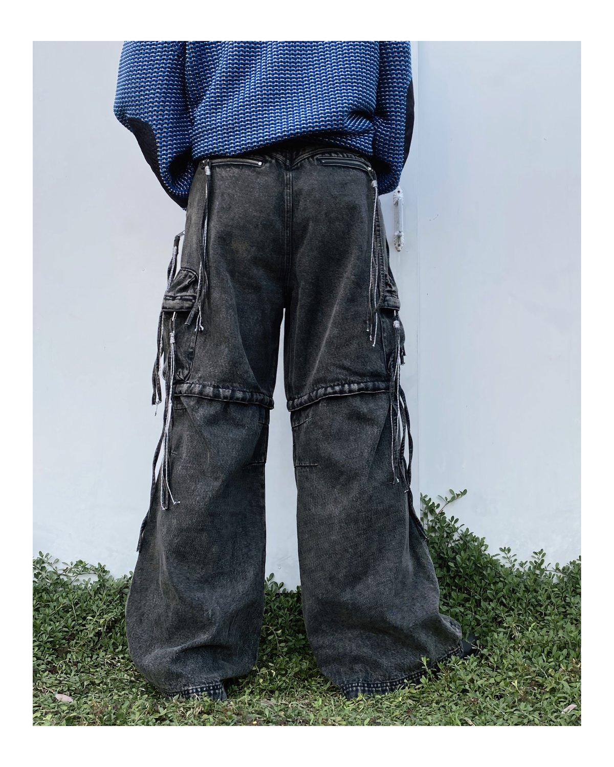 FACCIES「MULTI-POCKET DENIM CARGO」black. | goute