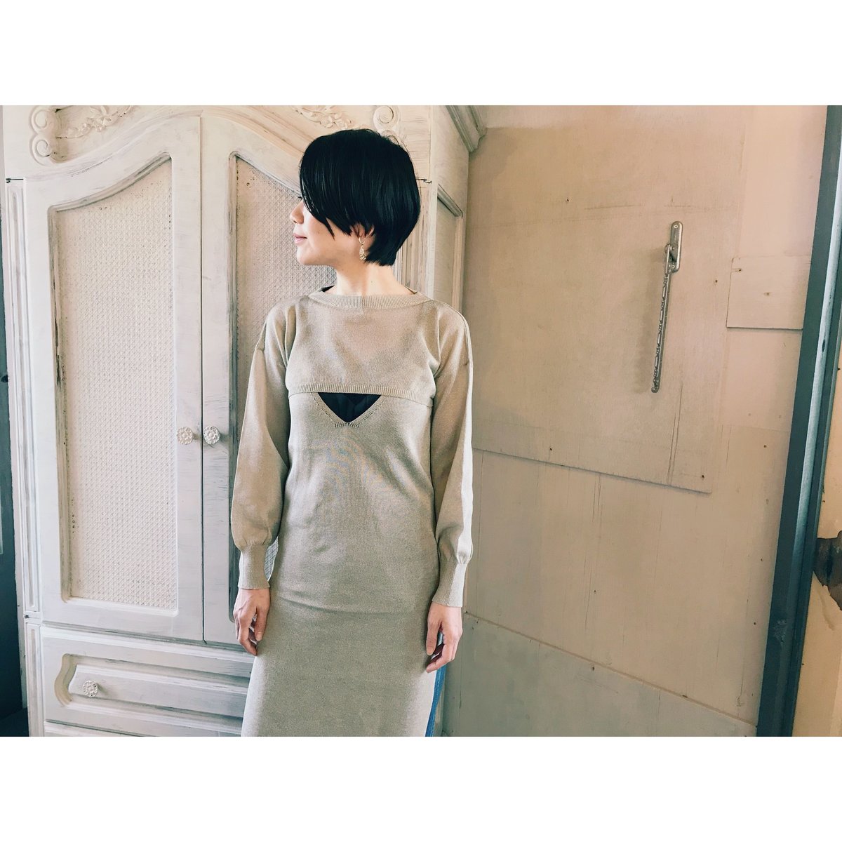 Tan ラスターボレロ シルバー TAN. 「LUSTER BOLERO」silver | gouter le cabinet