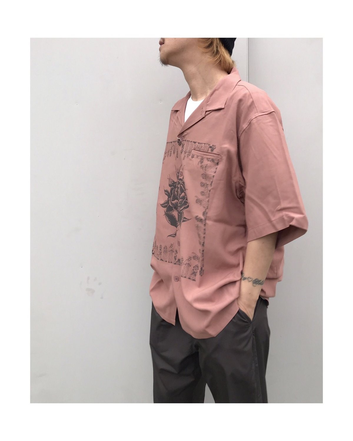 RADIALL× BLACKWEIRDOS オープンカラー Black Weirdos 「Black Weirdos × RADIALL CHICANO